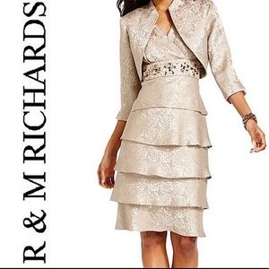 R&M Richards MOTB Dress/Cocktail Dress w/Embellished waistband